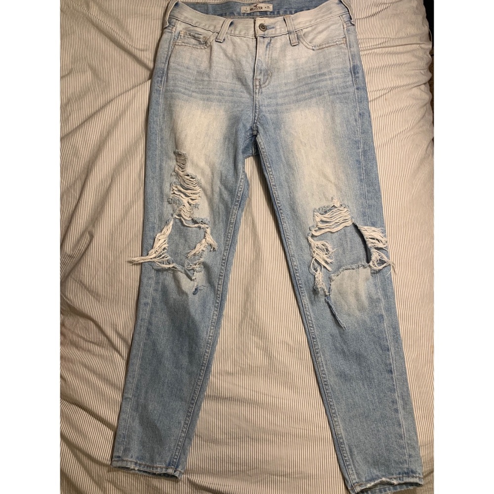 Hollister Light Wash Ripped Jeans